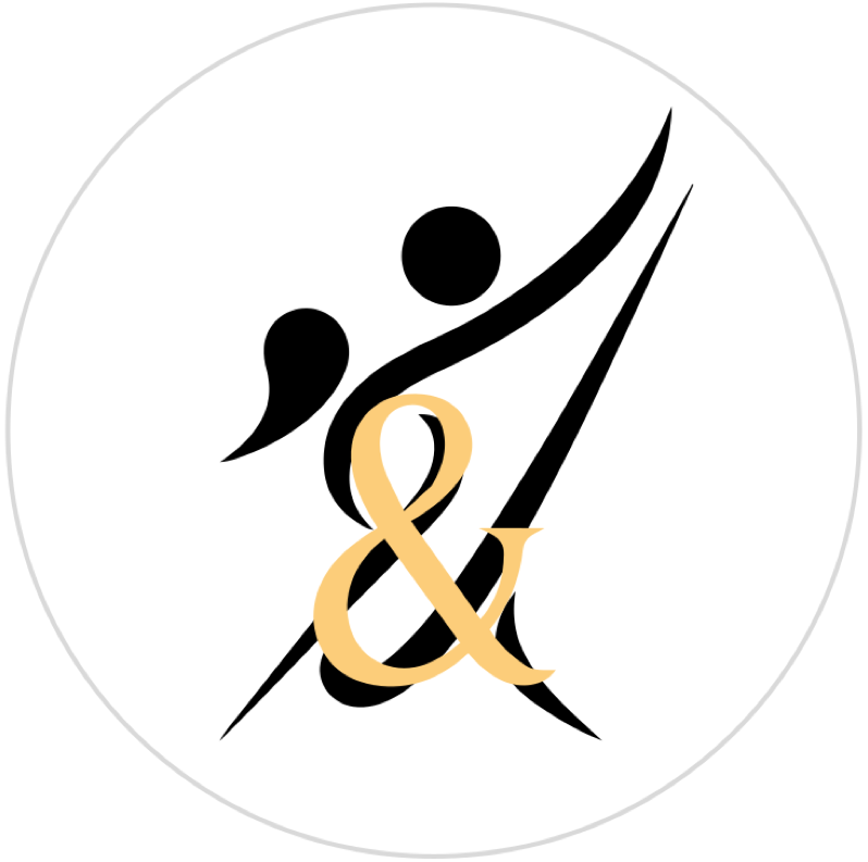 Le symbole en médaillon, l’esperluette dorée révélée dans le mouvement des corps.