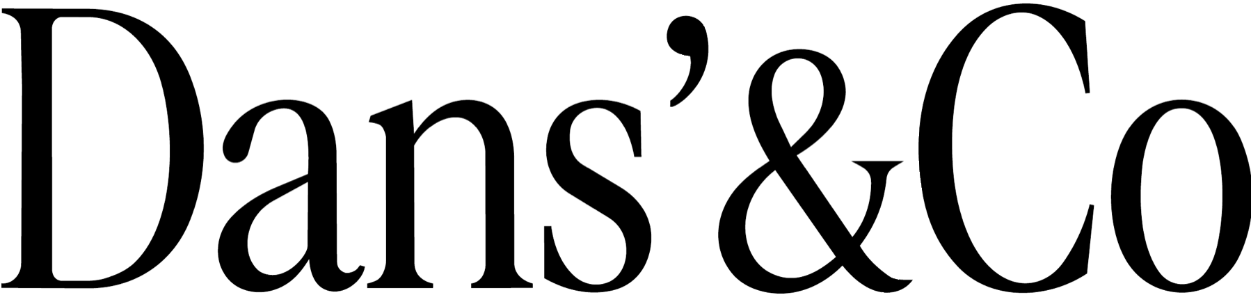 Le logotype « Dans’&Co » en capitales serif.